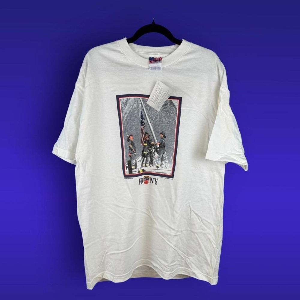 FDNY 9/11 Memorial Photo T‎ Shirt Made in USA XL Brand New